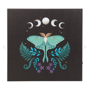 Luna Moth Light Up Canvas Plaque