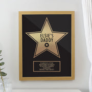 Personalised Walk of Fame Star Award Framed Print