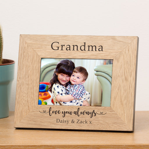 Personalised Grandma Love You Always Photo Frame