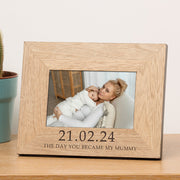 Personalised The Day You Became My Mummy Photo Frame