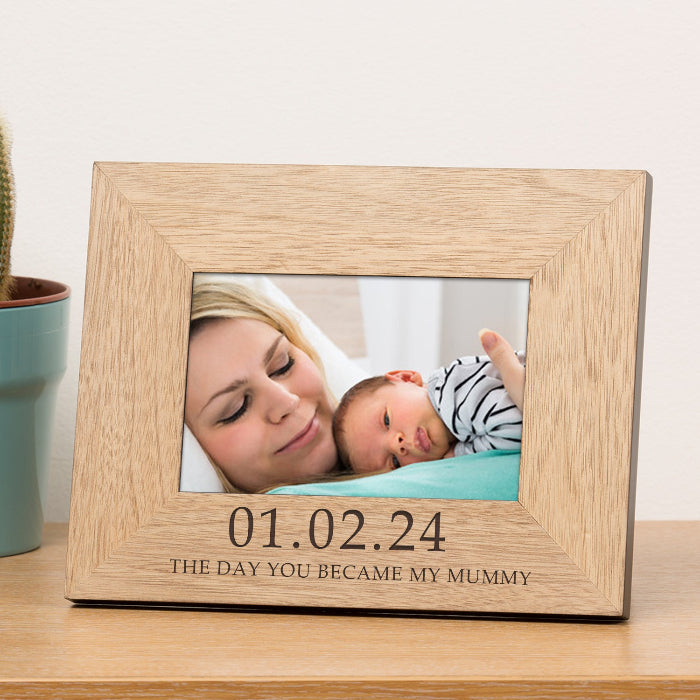 Personalised The Day You Became My Mummy Photo Frame