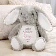 Personalised Big or Little Sister Bunny Teddy