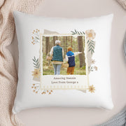 Personalised Wild Flowers Mother’s Day Photo Cushion Gift