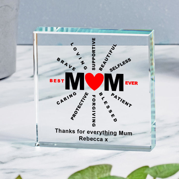 Personalised Best Mum Ever Gift Plaque