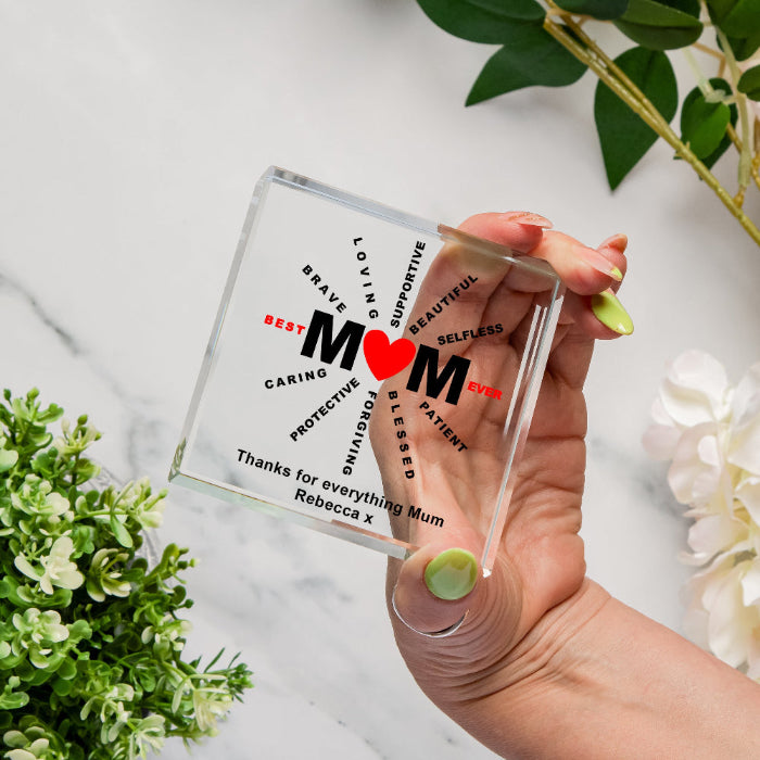 Personalised Best Mum Ever Gift Plaque