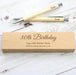 Personalised 80th Birthday Wooden Pen & Pencil Box Gift Set