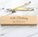 Personalised 60th Birthday Wooden Pen & Pencil Box Gift Set 
