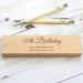 Personalised 50th Birthday Wooden Pen & Pencil Box Gift Set