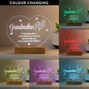 Personalised Floral Heart Mother’s Day LED Light Gift