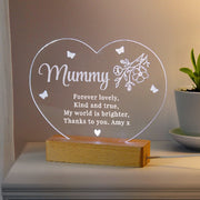 Personalised Floral Heart Mother’s Day LED Light Gift