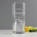 Engraved You Are The Best Hi Ball Glass