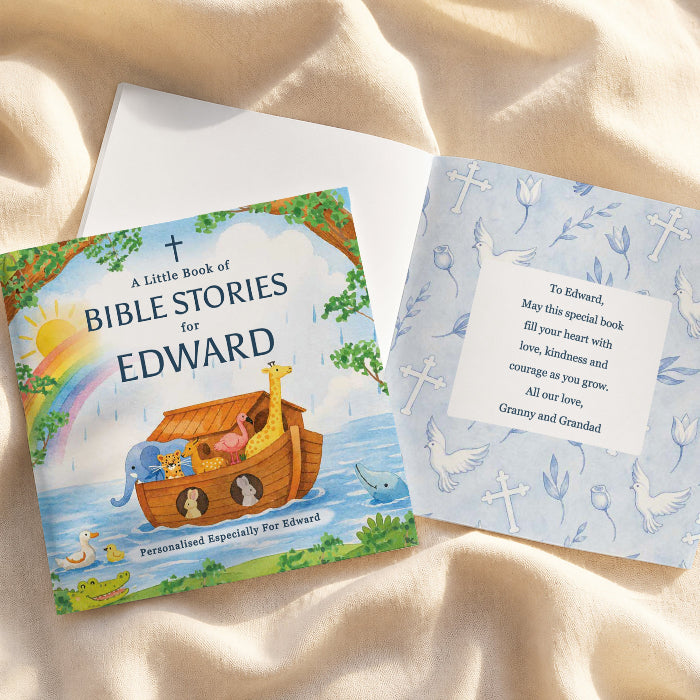 Personalised Childrens Bible Stories Book - Christening Gift