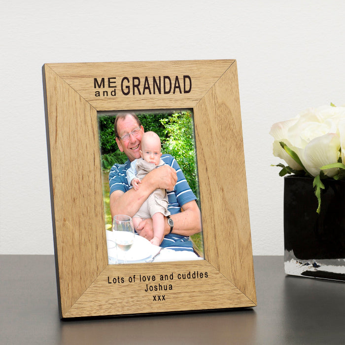 Personalised Me and Grandad Photo Frame