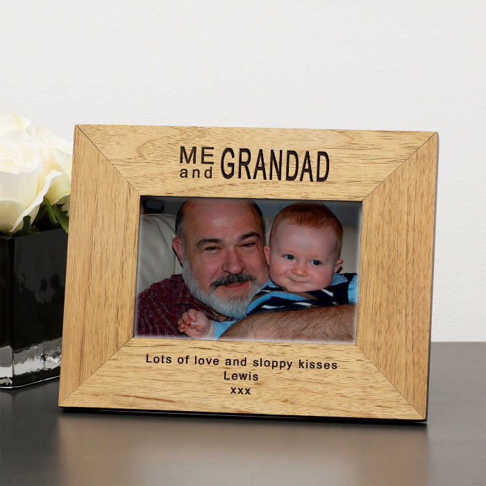 Personalised Me and Grandad Photo Frame
