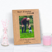 Personalised Best Grandad Ever Photo Frame
