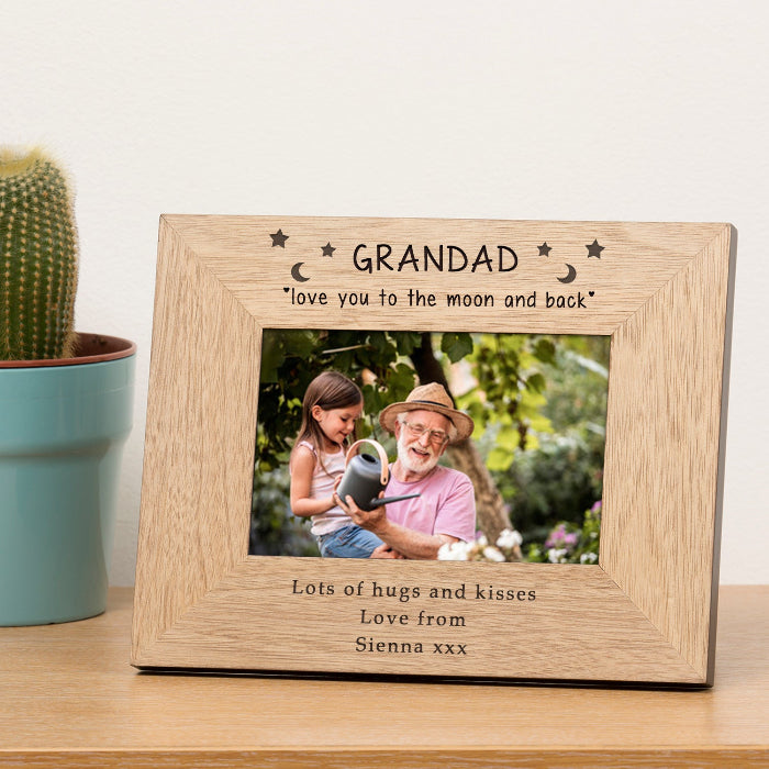 Personalised Grandad Love You To The Moon and Back Photo Frame