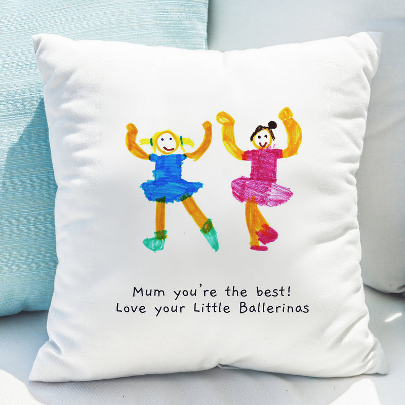 Personalised Children’s Drawing Artwork Photo Upload Cushion