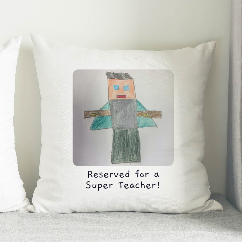 Personalised Children’s Drawing Artwork Photo Upload Cushion