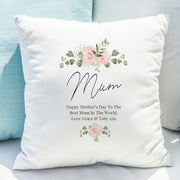 Personalised Abstract Rose Mum Cushion