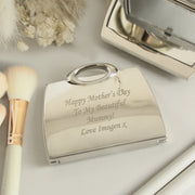 Engraved Any Text Handbag Compact Mirror