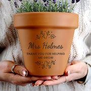Personalised Teacher Terracotta Plant Pot Gift