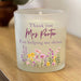 Personalised Teacher Jar Candle Gift - Wild Flower