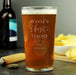 Personalised World's Best Teacher Pint Glass Gift