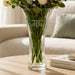 Engraved Large Hand Cut Ruby Diamante Heart Vase