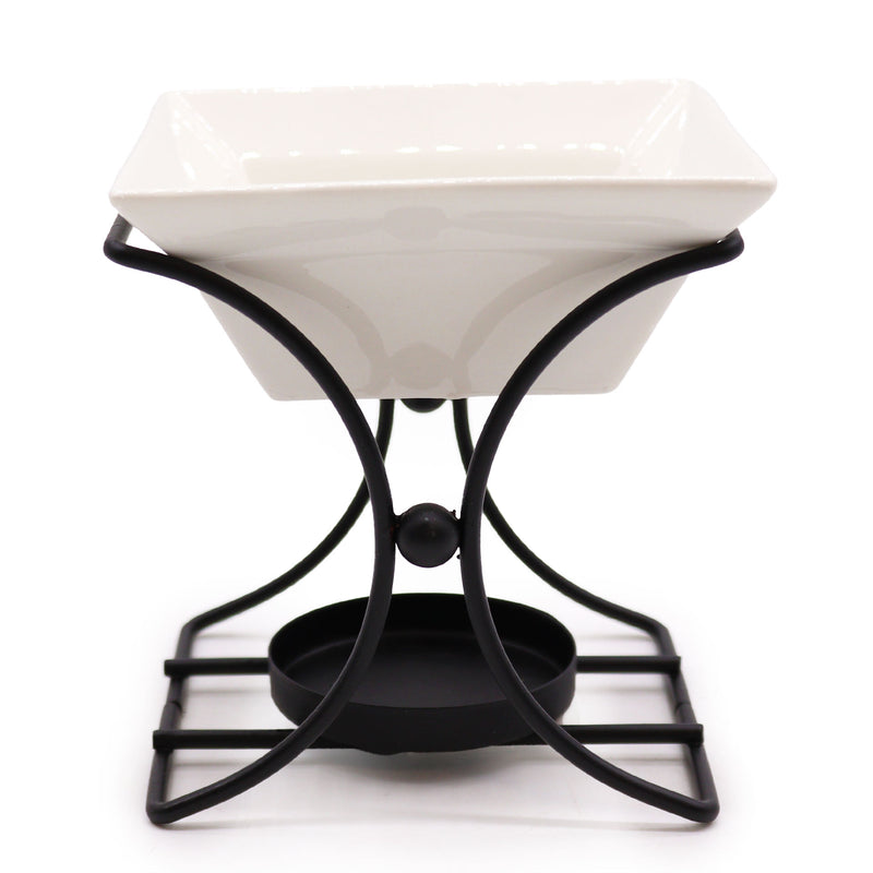 Ceramic & Metal Square Stand Oil Burner