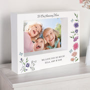 Personalised Wild Flowers Design Box Photo Frame