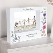 Personalised Wild Flowers Design Box Photo Frame