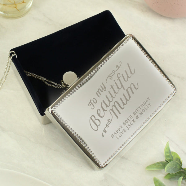 Personalised Beautiful Mum Jewellery Box
