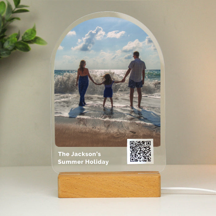 Personalised QR Photo Upload Video Link LED Light