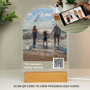 Personalised QR Photo Upload Video Link LED Light