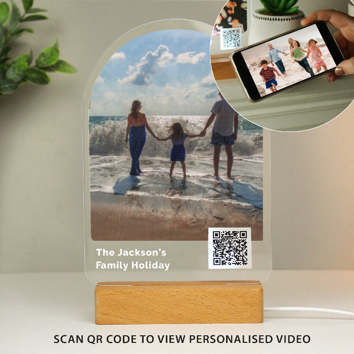 Personalised QR Photo Upload Video Link LED Light