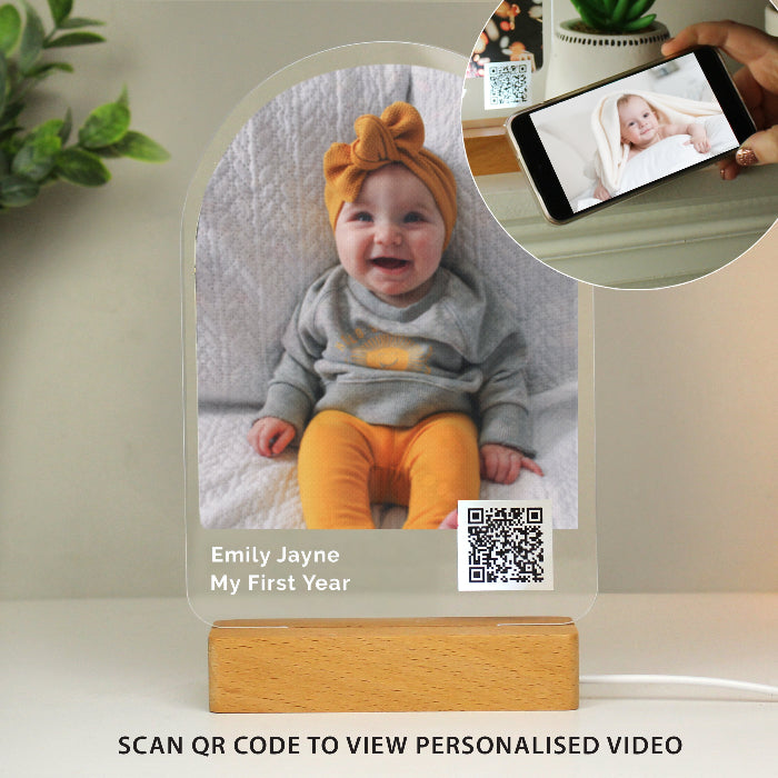 Personalised QR Photo Upload Video Link LED Light