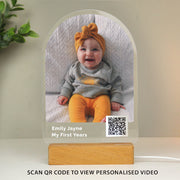 Personalised QR Photo Upload Video Link LED Light
