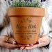 Personalised 70th Birthday Terracotta Plant Pot - Floral