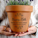 Personalised 75th Birthday Terracotta Plant Pot - Floral