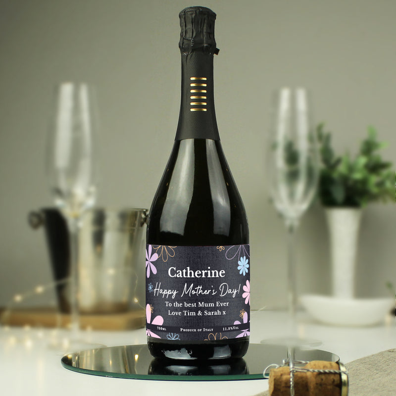 Personalised Daisy Prosecco Bottle