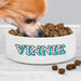 Personalised Blue Spots Name Medium Dog Bowl - 15cm
