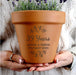Personalised 39th Anniversary Terracotta Plant Pot - Floral