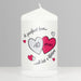 Perfect Love Ruby 40th Anniversary Pillar Candle