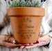 Personalised 47th Anniversary Terracotta Plant Pot - Floral