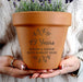 Personalised 49th Anniversary Terracotta Plant Pot - Floral
