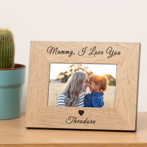 Personalised Mummy I/We love You Photo Frame