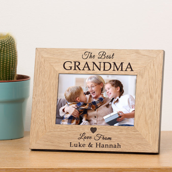 Personalised The Best Grandma Photo Frame