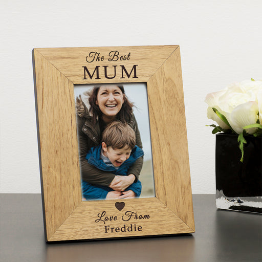 Personalised The Best Mum Photo Frame
