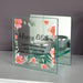 Personalised Floral 65th Birthday Mirrored Glass Tea Light Holder