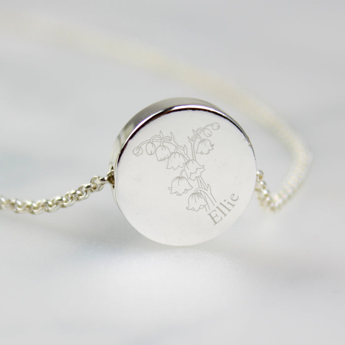 Personalised Birth Flower Necklace and Box